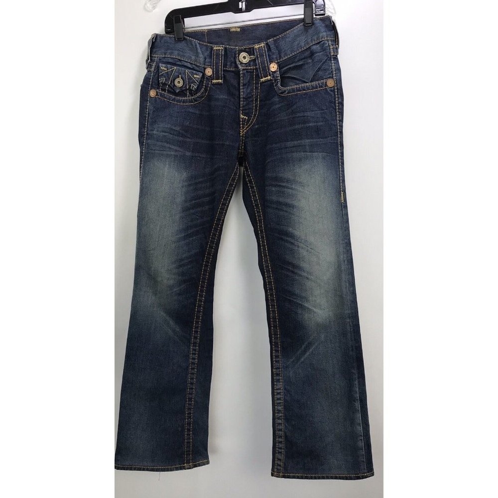 True Religion Billy Big T Women size‎ 29 Flap Pocket boot cut Jeans Denim